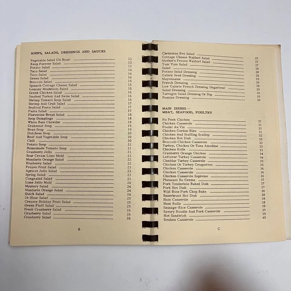 Vintage Cookbook The Good Cooks Cook Book Our Favorite Recipes Spiral Bound